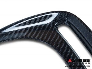 FIAT 500 Rear Bumper Side Duct Trim Piece Set - Carbon Fiber 